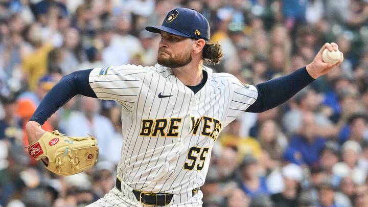 Sep 12, 2026; Milwaukee, Wisconsin, USA; Milwaukee Brewers starting pitcher Shane Drohan (55) throws a pitch in the first inning against the Cincinnati Reds at American Family Field. Mandatory Credit: Benny Sieu-Imagn Images Sep 12, 2026; Milwaukee, Wisconsin, USA; Milwaukee Brewers starting pitcher Shane Drohan (55) throws a pitch in the first inning against the Cincinnati Reds at American Family Field. Mandatory Credit: Benny Sieu-Imagn Images