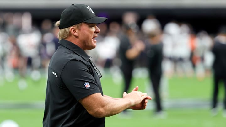 Jon Gruden, Chicago Bears v Las Vegas Raiders