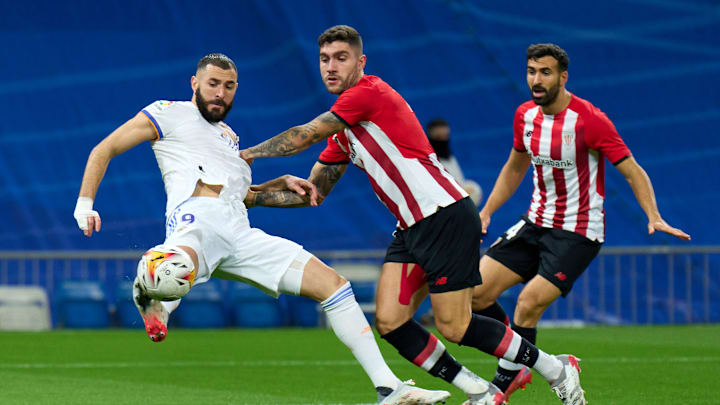 Benzema anotó el único gol del partido