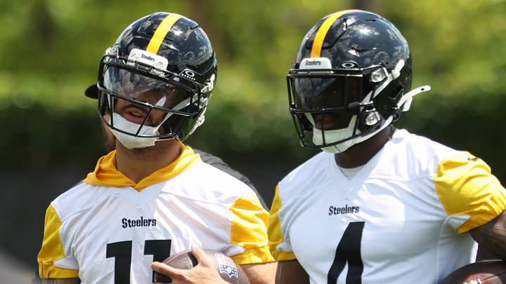 May 28, 2026; Pittsburgh, PA, USA; Pittsburgh Steelers wide receiver Michael Pittman Jr. (11) and DK Metcalf (4) participate in OTA drills at the UPMC Rooney Sports Complex. Mandatory Credit: Charles LeClaire-Imagn Images May 28, 2026; Pittsburgh, PA, USA; Pittsburgh Steelers wide receiver Michael Pittman Jr. (11) and DK Metcalf (4) participate in OTA drills at the UPMC Rooney Sports Complex. Mandatory Credit: Charles LeClaire-Imagn Images