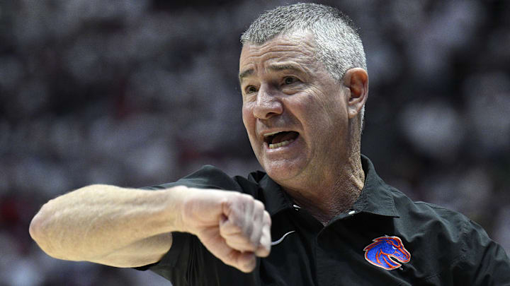 Boise State Broncos head coach Leon Rice.