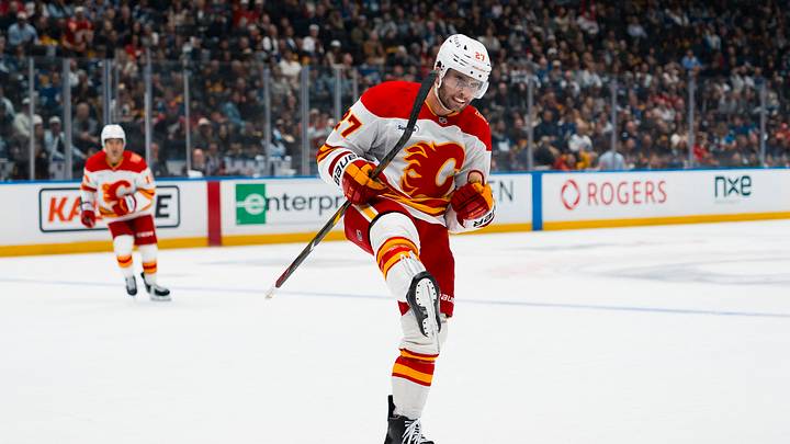 Matt Coronato of the Calgary Flames