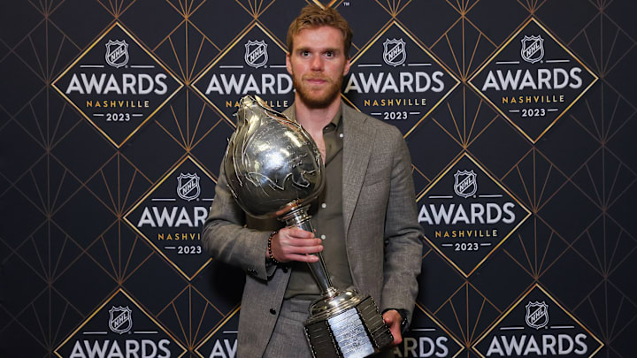 2023 NHL Awards - Connor McDavid wins Hart Trophy.