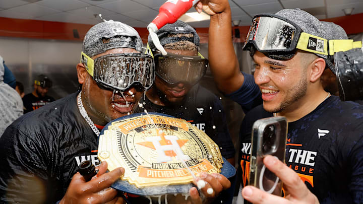 Astros celebraron el título de la División Oeste 