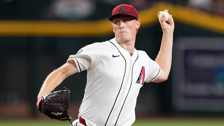 Aug 6, 2026; Phoenix, Arizona, USA; Arizona Diamondbacks pitcher Kohl Drake (58) pitches against the San Diego Padres during the first inning at Chase Field. Mandatory Credit: Joe Camporeale-Imagn Images Aug 6, 2026; Phoenix, Arizona, USA; Arizona Diamondbacks pitcher Kohl Drake (58) pitches against the San Diego Padres during the first inning at Chase Field. Mandatory Credit: Joe Camporeale-Imagn Images