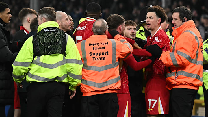 Jones was at the centre of a heated brawl