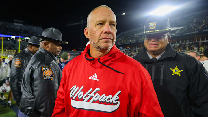 NC State football head coach Dave Doeren