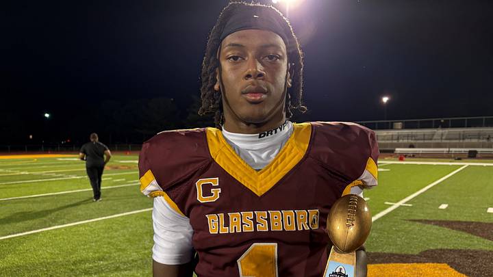 Glassboro junior Xavier Sabb was named Most Valuable Player in a 36-20 win over Haddonfield at the Battle at the Beach. August 30, 2025 Glassboro junior Xavier Sabb was named Most Valuable Player in a 36-20 win over Haddonfield at the Battle at the Beach. August 30, 2025