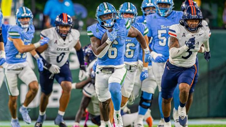Tulane RB Johnnie Daniels with another long TD run Tulane RB Johnnie Daniels with another long TD run