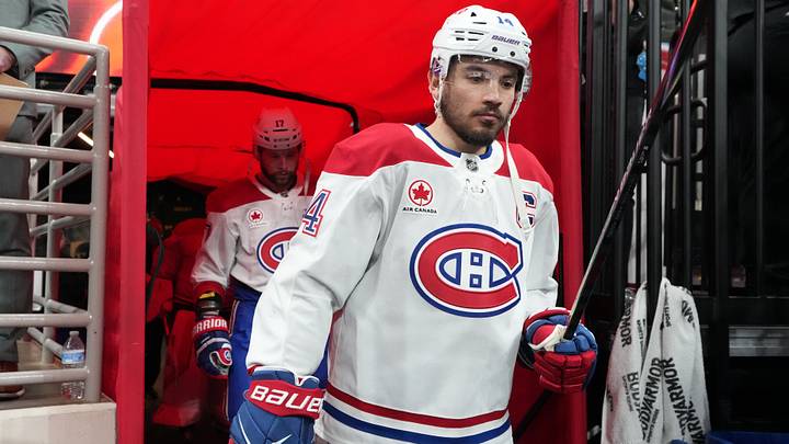 May 29, 2026; Raleigh, North Carolina, USA; Montreal Canadiens center Nick Suzuki (14) walks to the ice for warmups before game five of the Eastern Conference Final of the 2026 Stanley Cup Playoffs against the Carolina Hurricanes at Lenovo Center. Mandatory Credit: James Guillory-Imagn Images May 29, 2026; Raleigh, North Carolina, USA; Montreal Canadiens center Nick Suzuki (14) walks to the ice for warmups before game five of the Eastern Conference Final of the 2026 Stanley Cup Playoffs against the Carolina Hurricanes at Lenovo Center. Mandatory Credit: James Guillory-Imagn Images