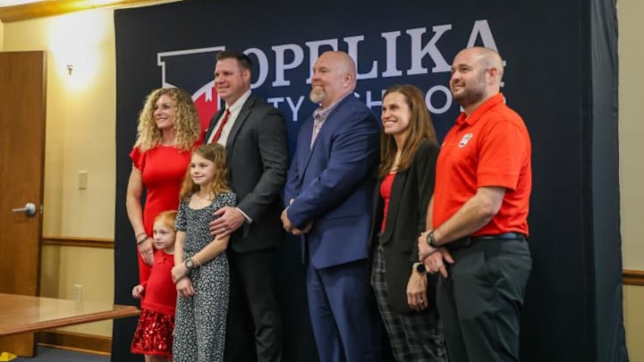 Jonathan Chandler was introduced as the new head football coach at Opelika High School in Alabama.