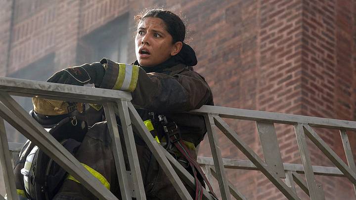 CHICAGO FIRE -- "New Blood" Episode 1501 -- Pictured: Miranda Rae Mayo as Stella Kidd CHICAGO FIRE -- "New Blood" Episode 1501 -- Pictured: Miranda Rae Mayo as Stella Kidd