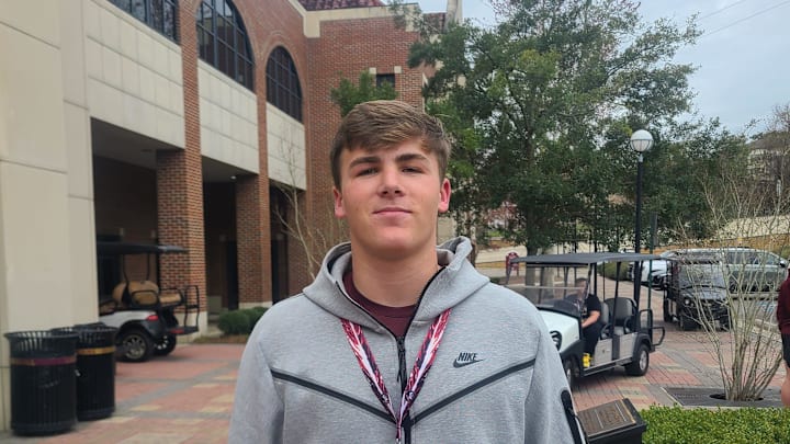 2025 QB prospect Luke Nickel talks about his recruitment process on Jan. 21, 2023 at FSU's Junior Day.