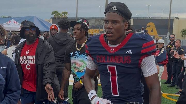 Columbus' two-way standout A'mir Sears showed why he's one of the country's best talents, taking to the national stage and helping the Explorers upset No. 2-ranked Bishop Gorman (Las Vegas, NV). Sears, who is committed to Miami (FL), had 2 TDs and 3 INTs.