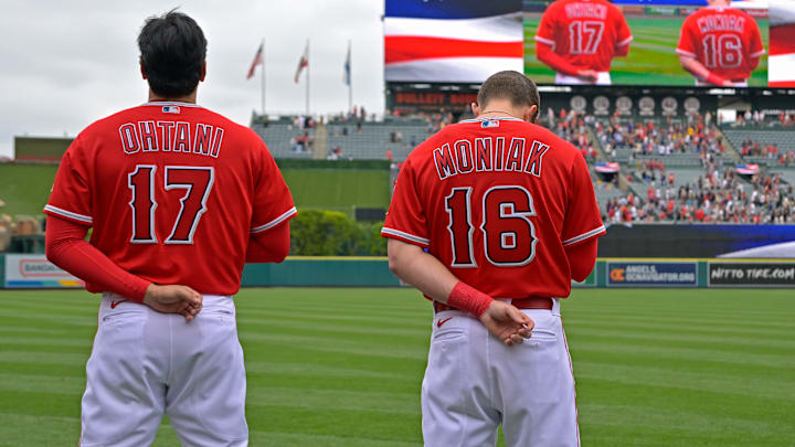 Miami Marlins v Los Angeles Angels