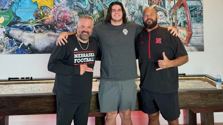 Rex Waterman with the Nebraska coaching staff Rex Waterman with the Nebraska coaching staff