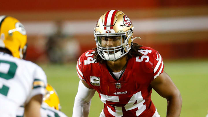 San Francisco 49ers linebacker Fred Warner (54)