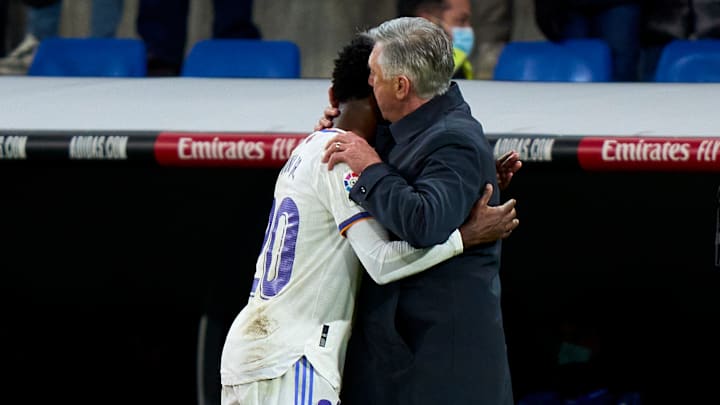 Ancelotti a encensé Vinicius Junior