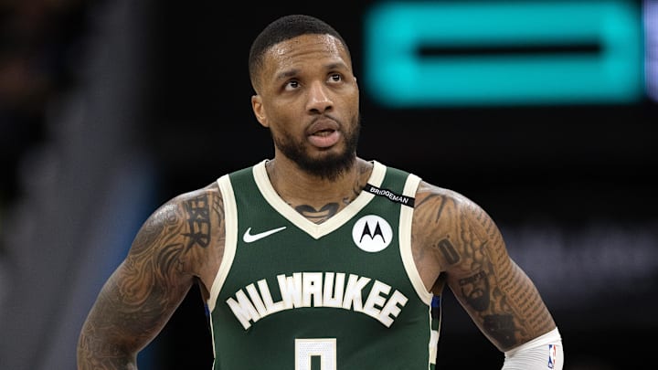 Milwaukee Bucks guard Damian Lillard.