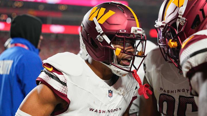 Oct 27, 2025; Kansas City, Missouri, USA; Washington Commanders cornerback Marshon Lattimore (2) Mandatory Credit: Jay Biggerstaff-Imagn Images Oct 27, 2025; Kansas City, Missouri, USA; Washington Commanders cornerback Marshon Lattimore (2) Mandatory Credit: Jay Biggerstaff-Imagn Images