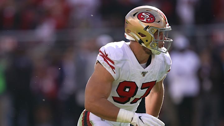 San Francisco 49ers defensive end Nick Bosa (97) San Francisco 49ers defensive end Nick Bosa (97)