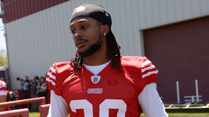 San Francisco 49ers running back Jordan James (29)