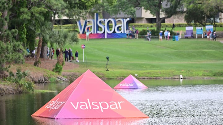 Valspar Championship signage at Innisbrook Resort’s Copperhead Course