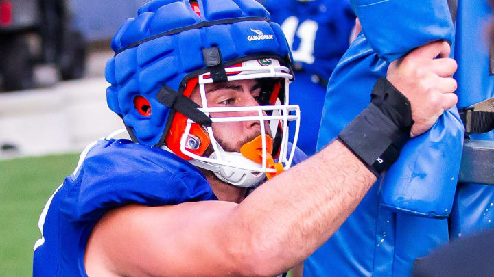 Florida Gators defensive lineman Joey Slackman is a "cannonball into the cold plunge" kind of guy. Florida Gators defensive lineman Joey Slackman is a "cannonball into the cold plunge" kind of guy.