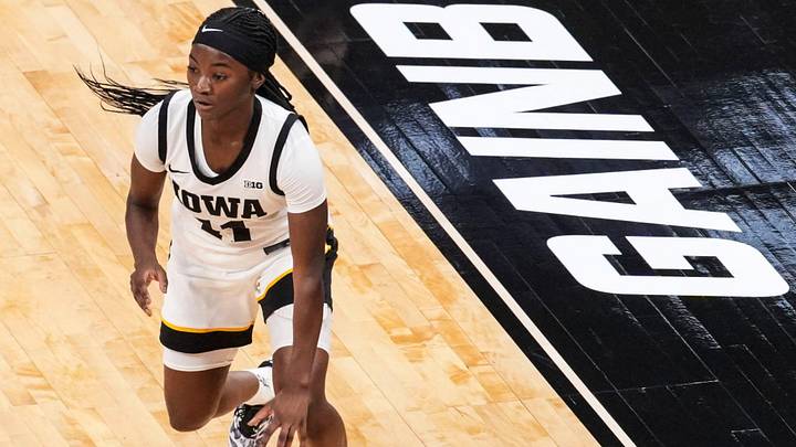 Iowa Hawkeyes guard Chazadi Wright (11) runs a play Saturday, March 7, 2026, during a Big Ten women's basketball tournament semifinals game at Gainbridge Fieldhouse in Indianapolis. Iowa Hawkeyes guard Chazadi Wright (11) runs a play Saturday, March 7, 2026, during a Big Ten women's basketball tournament semifinals game at Gainbridge Fieldhouse in Indianapolis.