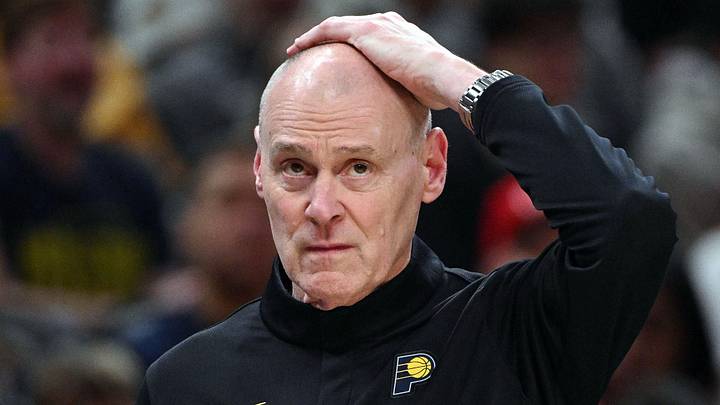 Indiana Pacers head coach Rick Carlisle reacts to a call during the second quarter against the Los Angeles Lakers at Gainbridge Fieldhouse on March 25, 2026.