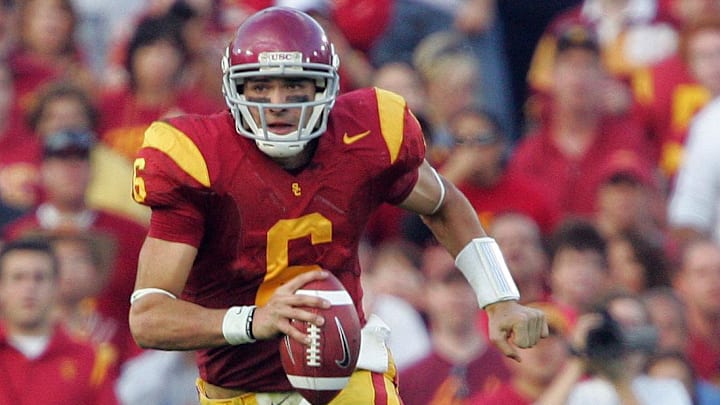 December 6, 2008; Pasadena, CA, USA; Southern California Trojans quarterback Mark Sanchez (6) December 6, 2008; Pasadena, CA, USA; Southern California Trojans quarterback Mark Sanchez (6)