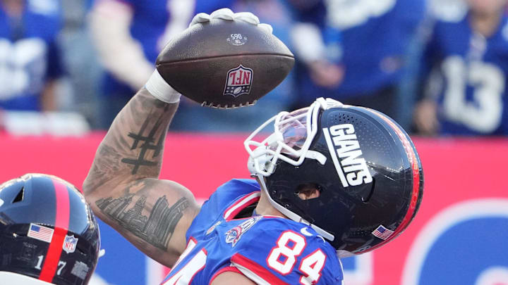 New York Giants tight end Theo Johnson New York Giants tight end Theo Johnson