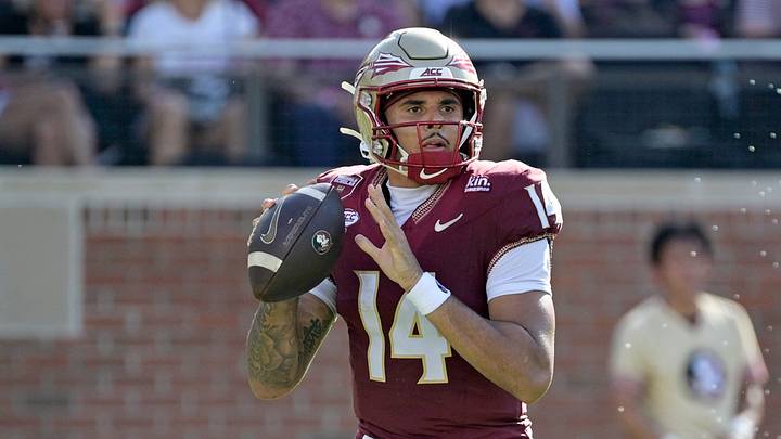Florida State Seminoles quarterback Ashton Daniels. Florida State Seminoles quarterback Ashton Daniels.