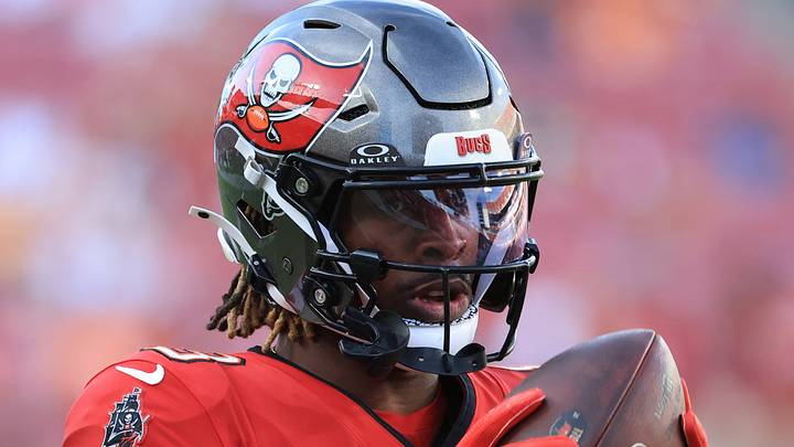 Tampa Bay Buccaneers wide receiver Dean Patterson (8) Mandatory Credit: Kim Klement Neitzel-Imagn Images Tampa Bay Buccaneers wide receiver Dean Patterson (8) Mandatory Credit: Kim Klement Neitzel-Imagn Images