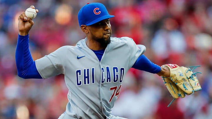 Sep 1, 2023; Cincinnati, Ohio, USA; Chicago Cubs pitcher Jose Cuas