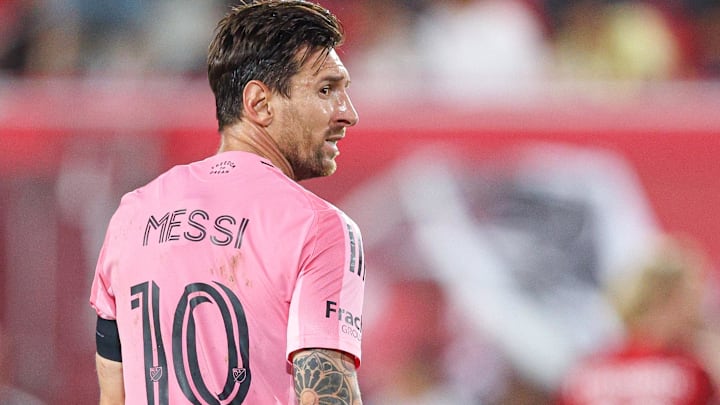 Jul 19, 2025; Harrison, New Jersey, USA; Inter Miami CF forward Lionel Messi (10)