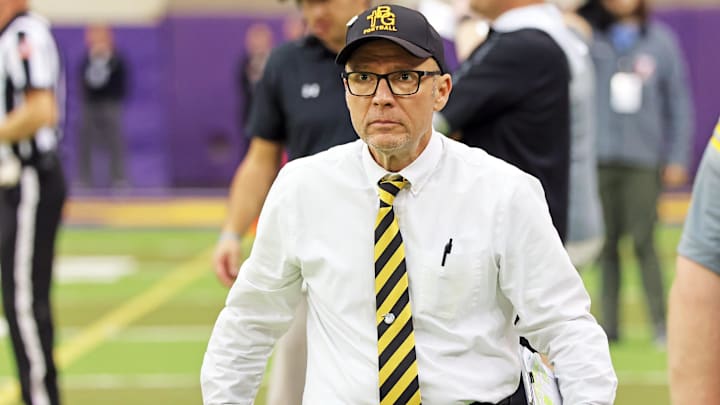 Bishop Garrigan and head coach Marty Wadle secured a return to the UNI-Dome and the 8-Man semifinals with a win over Edgewood-Colesburg Thursday night.