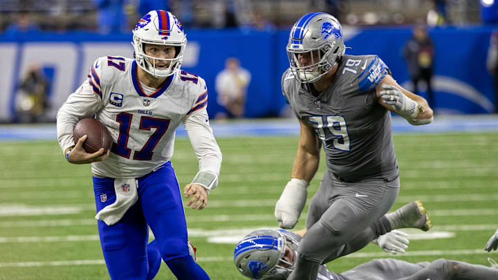 Josh Allen and the Buffalo Bills will take on Jared Goff and the Detroit Lions in NFL Week 15 action. Josh Allen and the Buffalo Bills will take on Jared Goff and the Detroit Lions in NFL Week 15 action.