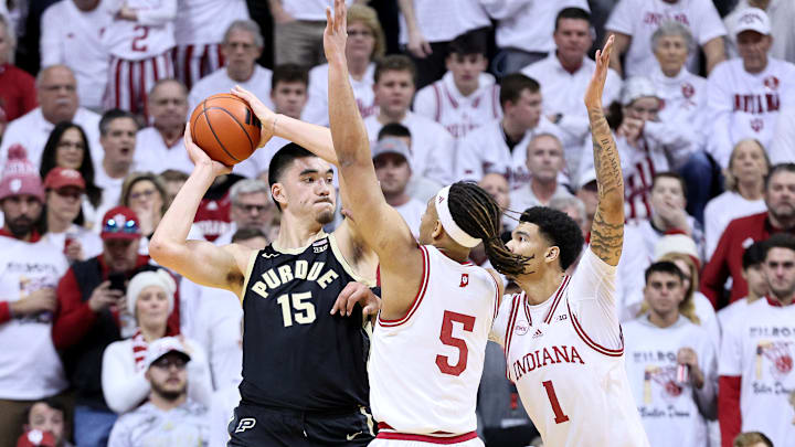 Zach Edey, Purdue Men's Basketball and Malik Reneau + Kel'el Ware, Indiana Men's Basketball
