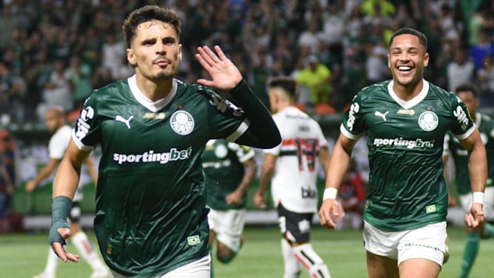 Raphael Veiga deslocou o goleiro Rafael na cobrança de pênalti