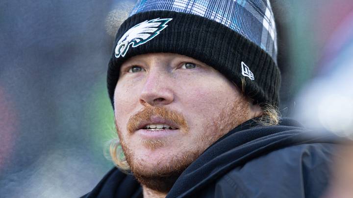 Philadelphia Eagles center Cam Jurgens. Mandatory Credit: Bill Streicher-Imagn Images