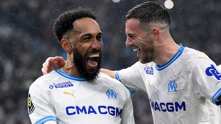 Aubameyang et Veretout - Olympique de Marseille
