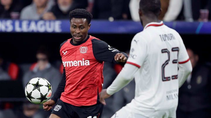 Nathan Tella im Einsatz in der Champions League