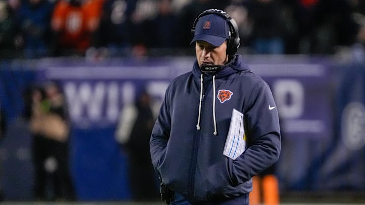 Jan 10, 2026; Chicago, IL, USA; Chicago Bears head coach Ben Johnson stands on the sidelines against the Green Bay Packers during the first half of an NFC Wild Card Round game at Soldier Field. Mandatory Credit: David Banks-Imagn Images Jan 10, 2026; Chicago, IL, USA; Chicago Bears head coach Ben Johnson stands on the sidelines against the Green Bay Packers during the first half of an NFC Wild Card Round game at Soldier Field. Mandatory Credit: David Banks-Imagn Images