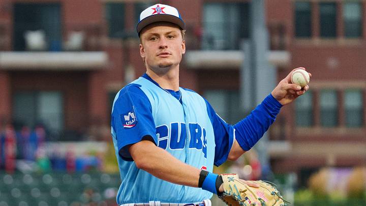 South Bend infielder Josiah Hartshorn warms up before a Minor League Baseball game between the South Bend Cubs and the Cedar Rapids Kernels at Four Winds Field on Wednesday, Aug. 5, 2026, in South Bend. South Bend infielder Josiah Hartshorn warms up before a Minor League Baseball game between the South Bend Cubs and the Cedar Rapids Kernels at Four Winds Field on Wednesday, Aug. 5, 2026, in South Bend.