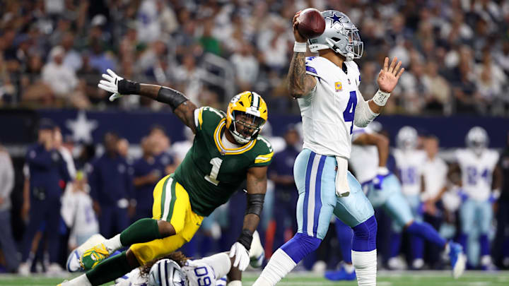 Packers star Micah Parsons spoke about what it was like playing against his former Cowboys teammate Dak Prescott.