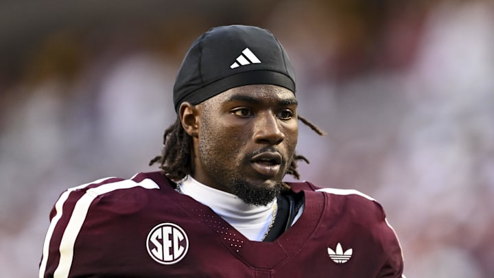 Texas A&M Aggies running back Le'Veon Moss looks on prior to the game against the Florida Gators at Kyle Field. Texas A&M Aggies running back Le'Veon Moss looks on prior to the game against the Florida Gators at Kyle Field.