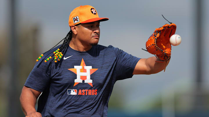 Houston Astros starting pitcher Luis Garcia