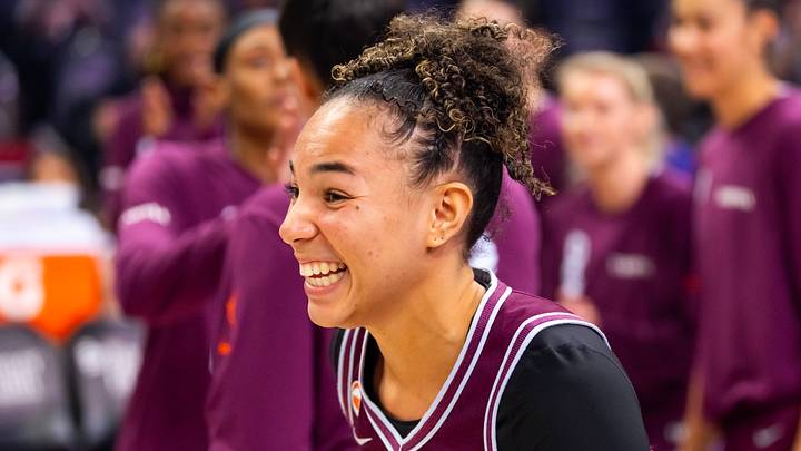 Phoenix, Arizona, USA; Toronto Tempo guard Kiki Rice (1) against the Phoenix Mercury at Mortgage Matchup Center on May 19. 2026.