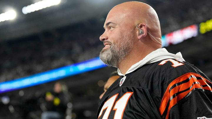 Former Bengal Andrew Whitworth watches the final minutes in the fourth quarter of the NFL Week 4 game between the Cincinnati Bengals and the Miami Dolphins at PayCor Stadium in downtown on Thursday, Sept. 29, 2022. The Bengals improved to 2-2 with a 27-15 win over the Dolphins.
Miami Dolphins At Cincinnati Bengals Week 4 Former Bengal Andrew Whitworth watches the final minutes in the fourth quarter of the NFL Week 4 game between the Cincinnati Bengals and the Miami Dolphins at PayCor Stadium in downtown on Thursday, Sept. 29, 2022. The Bengals improved to 2-2 with a 27-15 win over the Dolphins.
Miami Dolphins At Cincinnati Bengals Week 4